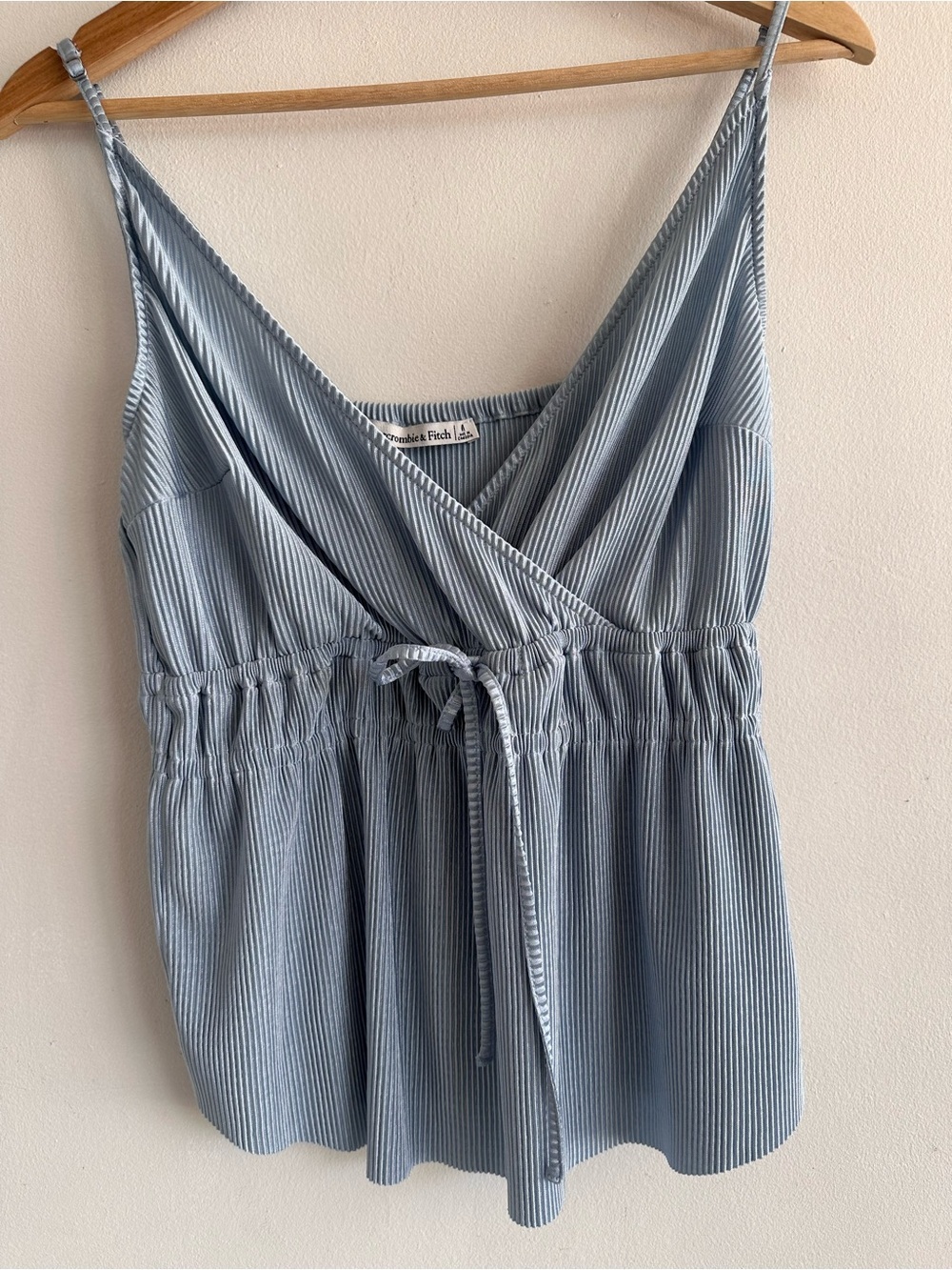 Abercrombie & Fitch Light Blue Ribbed Top